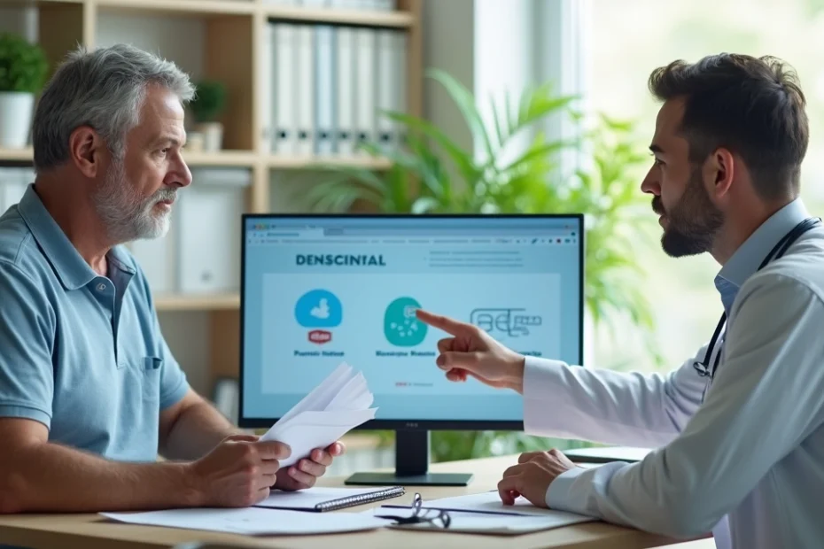 Pessoa conversando com médico sobre esquizofrenia e benefícios do INSS