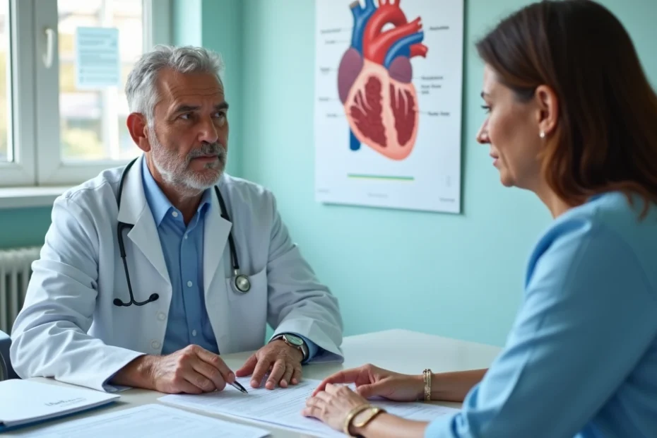 Paciente conversa com cardiologista sobre miocardiopatia dilatada e benefícios do INSS